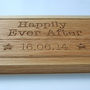 Personalised Wedding Gift Oak Wood Sharing Board, thumbnail 7 of 7