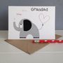 'I Love You Grandad' Elephant And Heart Greetings Card, thumbnail 2 of 5
