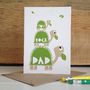 Tortoise 'You Rock Dad' Fathers Day Greetings Card, thumbnail 1 of 4
