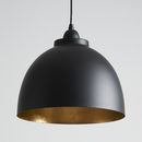 Black And Gold Pendant Light By Horsfall & Wright | notonthehighstreet.com