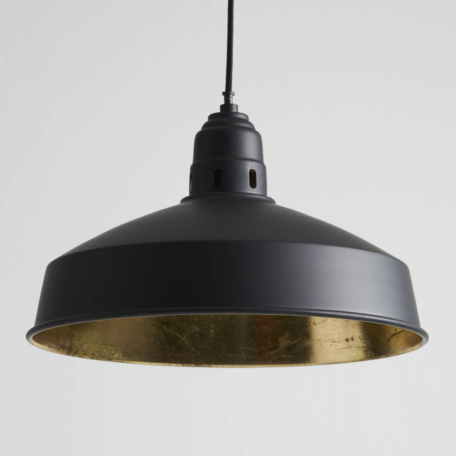 Black And Gold Pendant Lights By horsfall & wright | notonthehighstreet.com