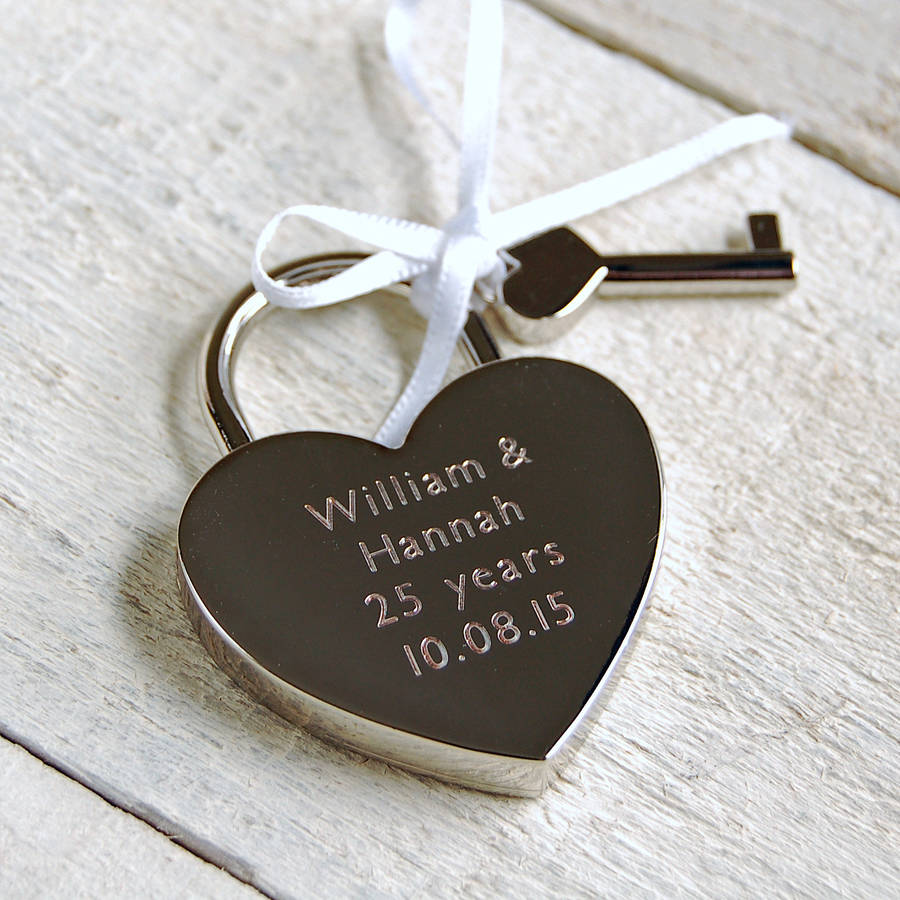 Personalised Lovers' Padlock By Highland Angel
