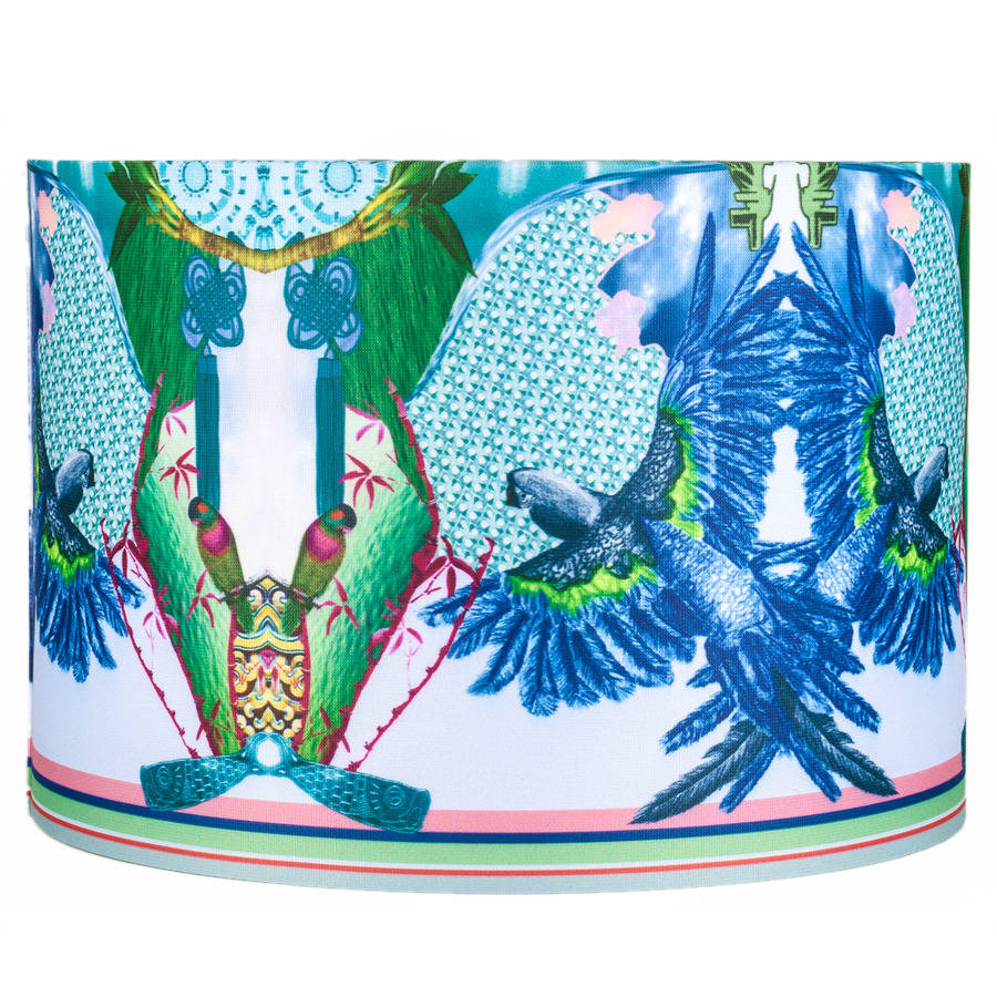 Jenny Collicott Blue Headed Parrot Lampshade By Jenny Collicott ...