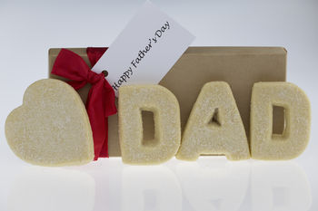 Fathers Day ‘I Love Dad' Shortbread Biscuits, 4 of 6