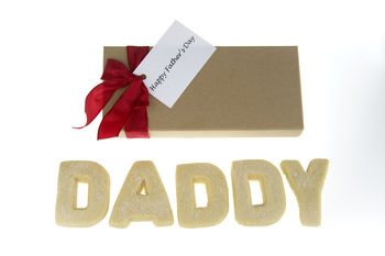 Fathers Day ‘I Love Dad' Shortbread Biscuits, 5 of 6