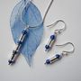 Blue Lapis Lazuli Silver Necklace And Earrings Set, thumbnail 1 of 7