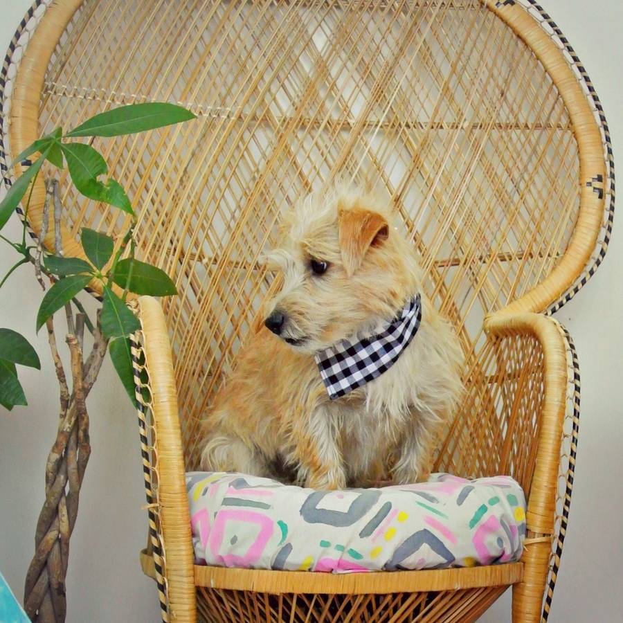 Gingham Dog Bandana By Pup Tart Handmade