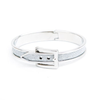Sparkly Adjustable Buckle Bangle, 5 of 7
