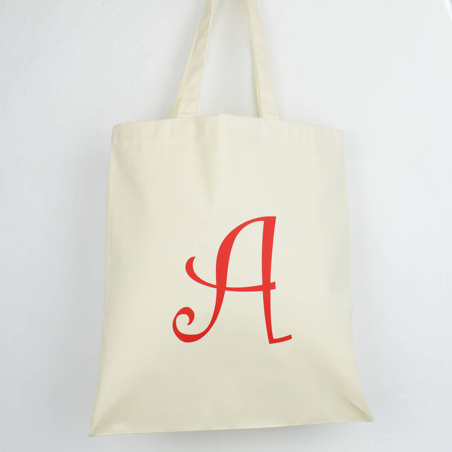 personalised 'alphabet' shopping bag by andrea fays ...