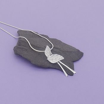 Silver Laurel Leaf Pendant, 3 of 3