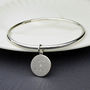 Personalised Charm Sterling Silver Bangle, thumbnail 6 of 6
