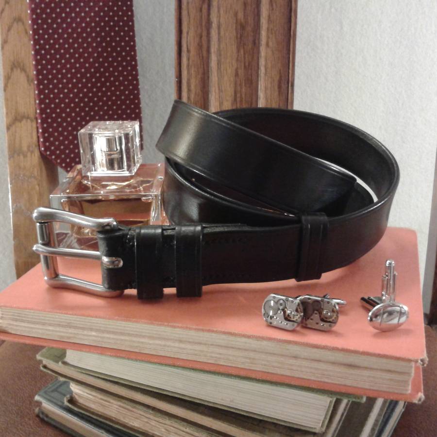 Handmade Alpha English Leather Belt, 1 of 7