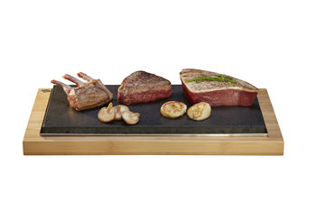 The Sharing Steak Plate For Hot Stone Cooking, 5 of 10