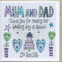 Personalised Mum And Dad Thank You Card, thumbnail 2 of 2
