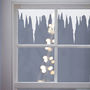 Winter Icicles Vinyl Window Stickers, thumbnail 1 of 1