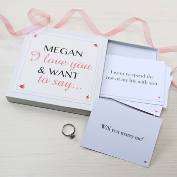 Personalised 'Will You Marry Me?' Notes, 3 of 9