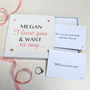 Personalised 'Will You Marry Me?' Notes, thumbnail 8 of 9