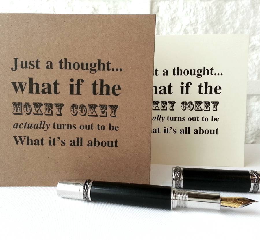 just a thought greetings card by betsy jarvis | notonthehighstreet.com