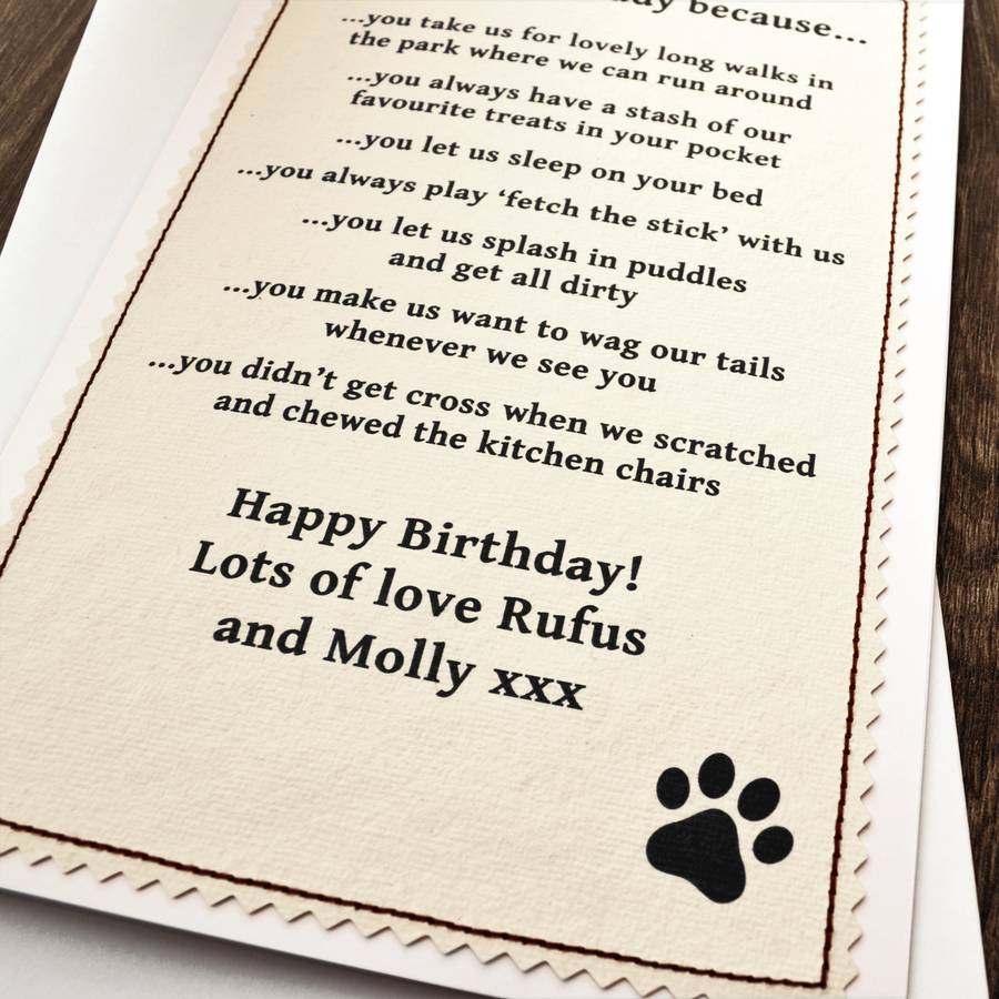 Birthday Card From The Dog By Jenny Arnott Cards Gifts 