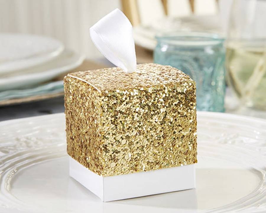 Gold Glitter Favour Bo By Hope And Willow Notonthehighstreet Gold Glitter Favour Bo