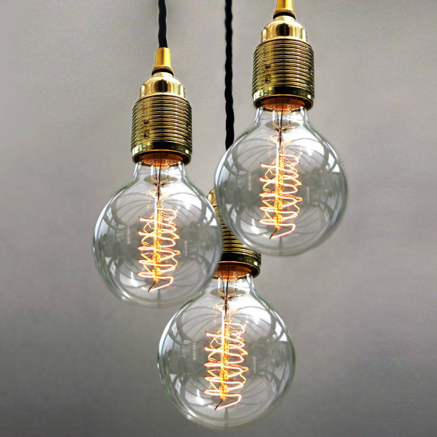 three bulb ceiling light fixture