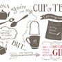 Just My Cup Of Tea Personalised Best Friend Print, thumbnail 6 of 11