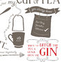 Just My Cup Of Tea Personalised Best Friend Print, thumbnail 9 of 11