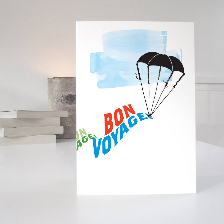 Bon Voyage Greetings Card By Purpose And Worth Etc
