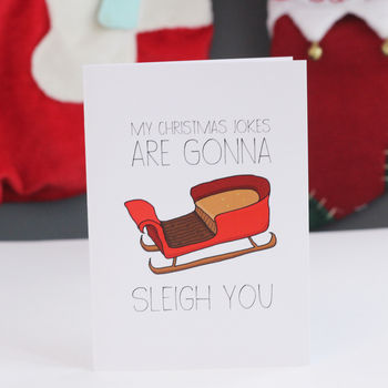 Christmas Joke Christmas Card By indieBerries | notonthehighstreet.com