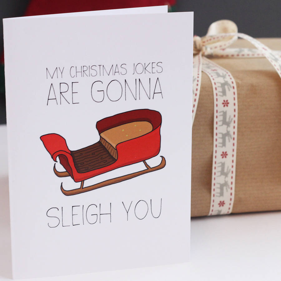 Christmas Joke Christmas Card By indieBerries | notonthehighstreet.com