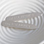 Silver Personalised Coordinates Collar Stiffeners, thumbnail 1 of 5