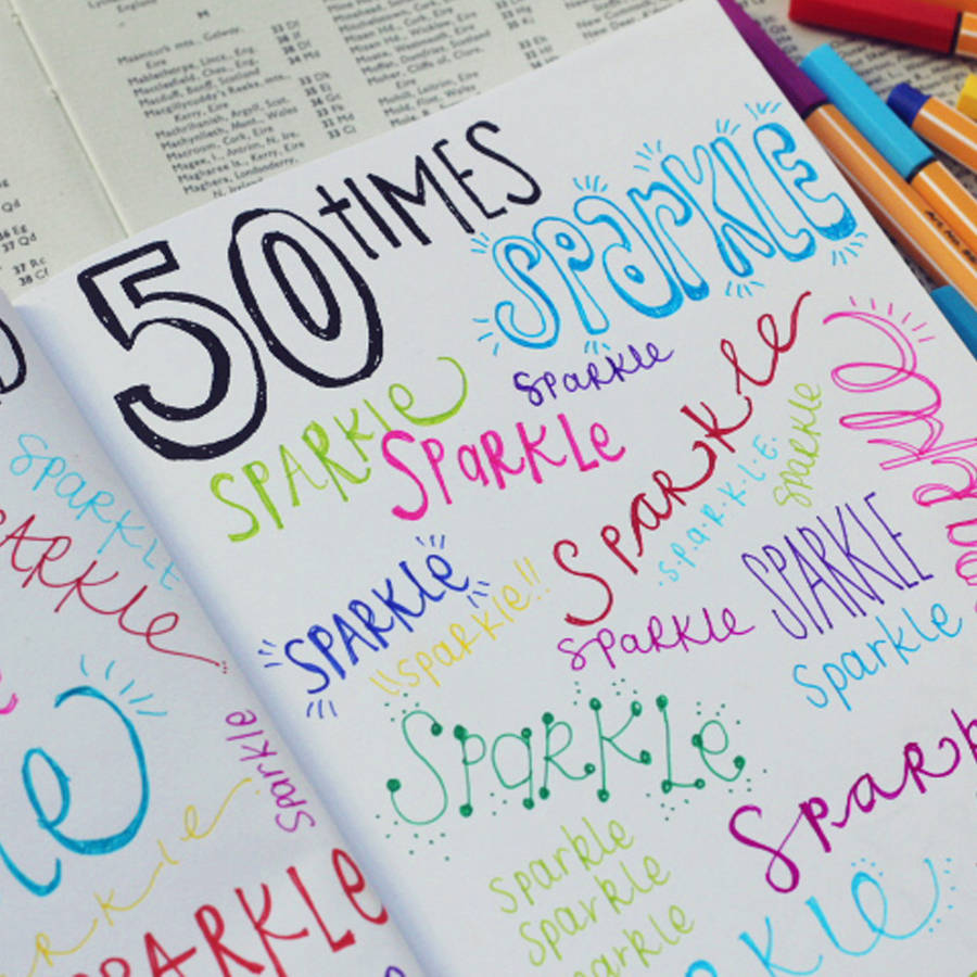 Doodle Prompt Journal For Teens By Indie Berries | notonthehighstreet.com