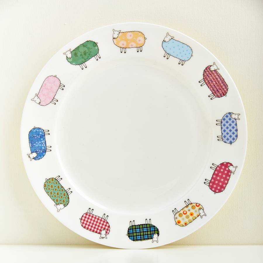 Colourful Sheep Plate