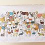 Pack Of Proud Pooches Tea Towel, thumbnail 3 of 3