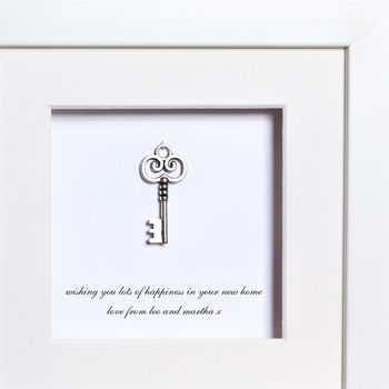 Personalised Key To A New Home Box Frame, 2 of 3