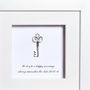 Personalised Key To A Happy Marriage Box Frame, thumbnail 3 of 3