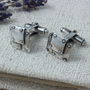 Steampunk Style Sterling Silver Cufflinks, thumbnail 2 of 6