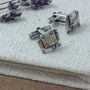 Steampunk Style Sterling Silver Cufflinks, thumbnail 3 of 6