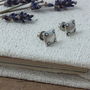 Steampunk Sterling Silver Earrings Studs, thumbnail 6 of 7