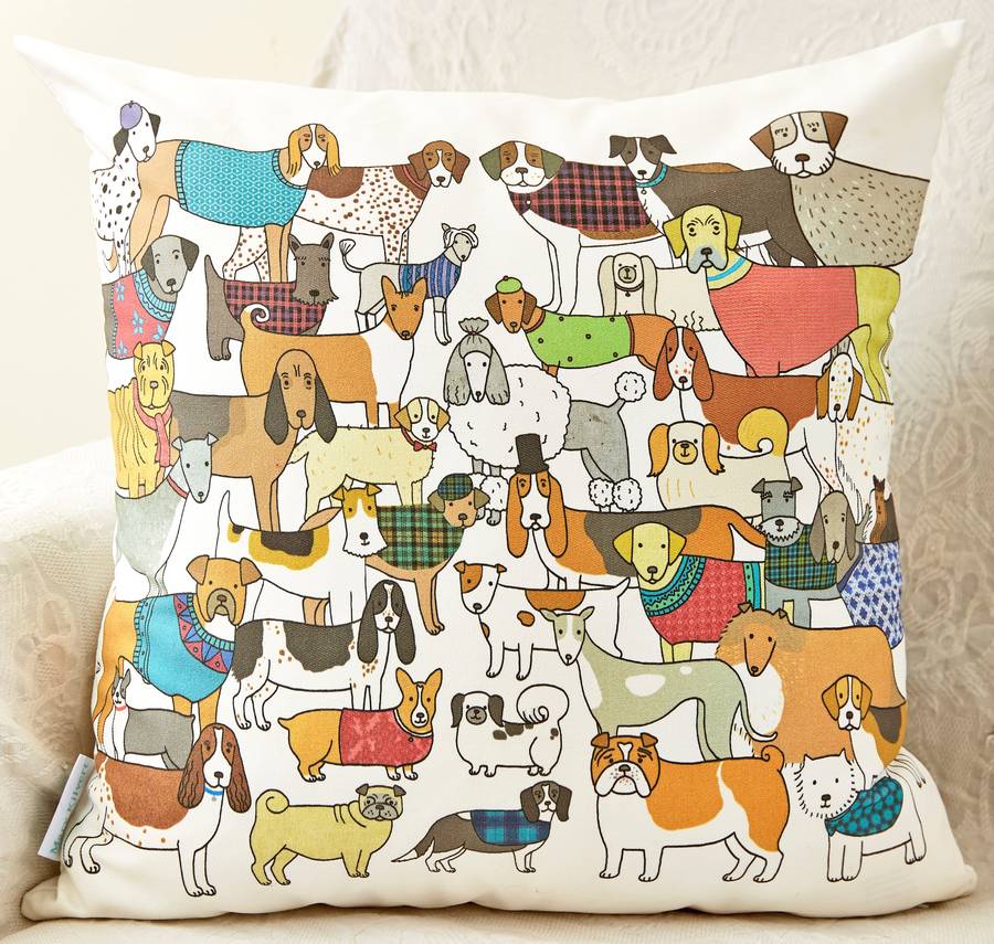 Pack Of Proud Pooches Cushion, 1 of 2