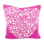 Pink Heart Tapestry Cushion, thumbnail 1 of 2