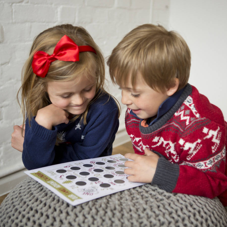 Personalised Scratch Family Activity Advent Calendar By Jodie Gaul 