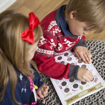 Personalised Scratch Family Activity Advent Calendar, 2 of 5