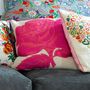 Two Tone Pink Rose Tapestry Cushion, thumbnail 2 of 2