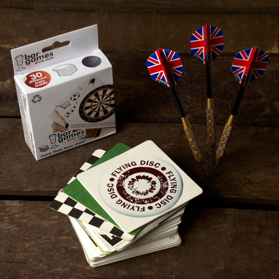 Bar Games Beer Mats By Whisk Hampers