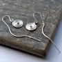 Sterling Silver Spiral Threader Chain Earrings, thumbnail 2 of 5