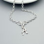 Sterling Silver Initial Bracelet, thumbnail 3 of 4