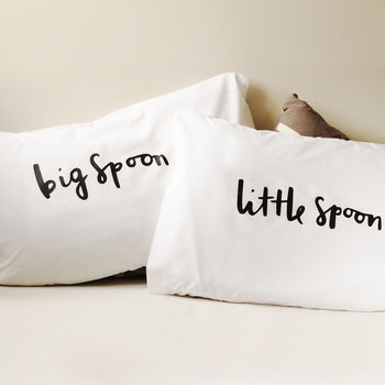 'Big Spoon Little Spoon' Pillow Cases, 2 of 4