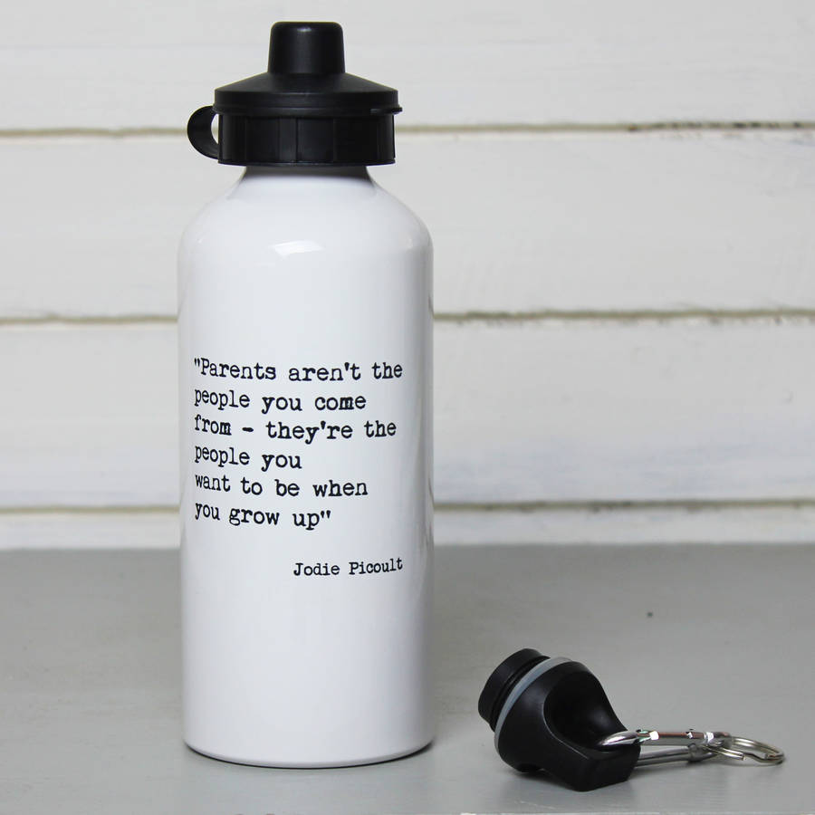 personalised fathers quote water bottle by snapdragon ...