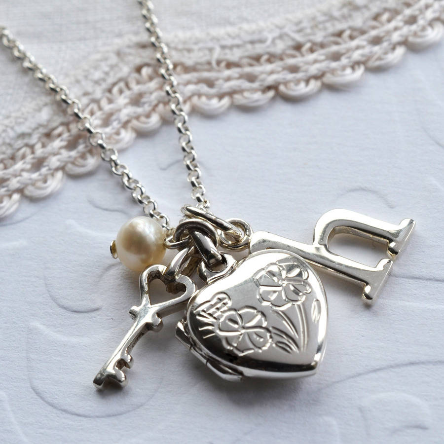 original silver sweet heart locket
